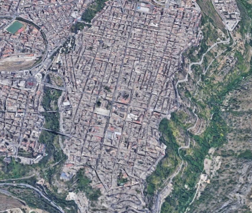 veduta dall'alto di Ragusa 