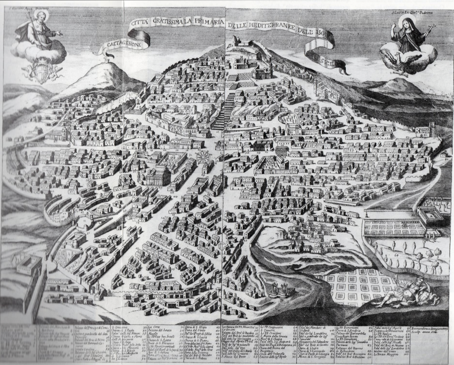 Caltagirone stampa del 1693
